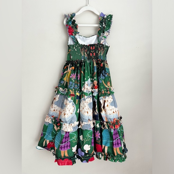 jolie mini couture Amelie dress tiered novelty print playground ruffle smock 12 - Picture 3 of 8